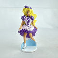 Mattel 1991 McDonald's Ice Capades Barbie plastic skater figure in purple dress