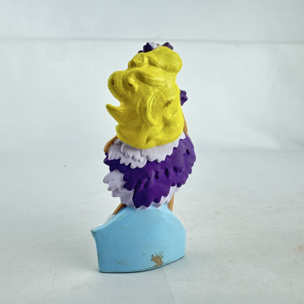 Mattel 1991 McDonald's Ice Capades Barbie plastic skater figure in purple dress