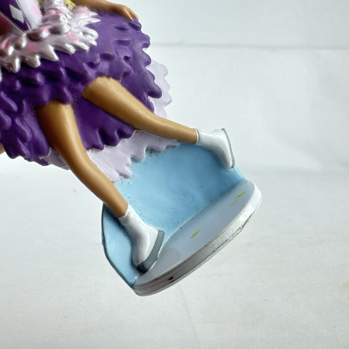 Mattel 1991 McDonald's Ice Capades Barbie plastic skater figure in purple dress