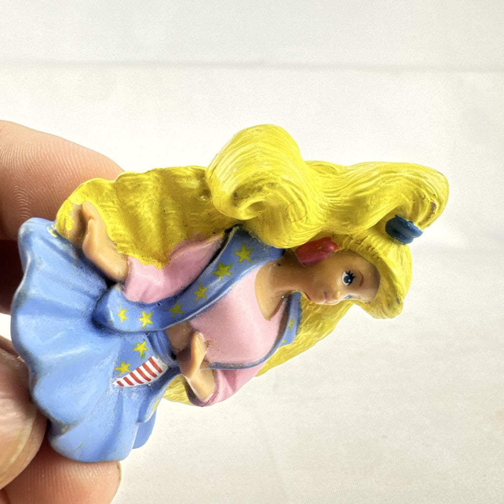 1991 Mattel All American Barbie McDonald's toy figure with pink crop top and Reebok sneakers