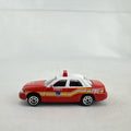 Realtoy 1:64 scale diecast Ford Crown Victoria FDNY emergency vehicle in red and white