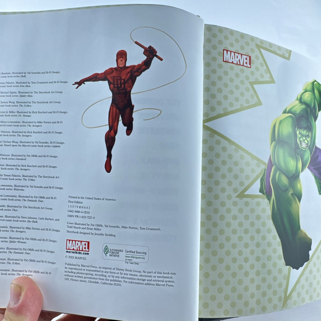 Cover of the 2013 Marvel Super Heroes Storybook Collection hardcover book.