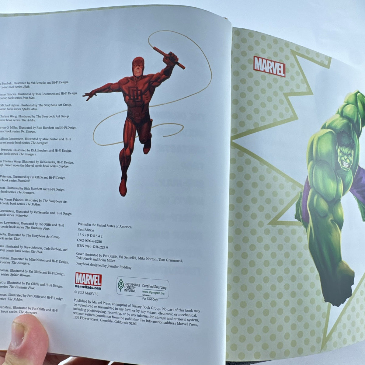 Cover of the 2013 Marvel Super Heroes Storybook Collection hardcover book.