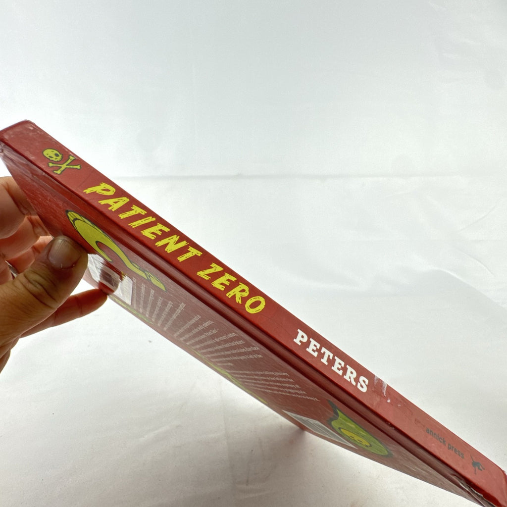 Front cover of Patient Zero: Solving the Mysteries of Deadly Epidemics hardcover book by Marilee Peters.