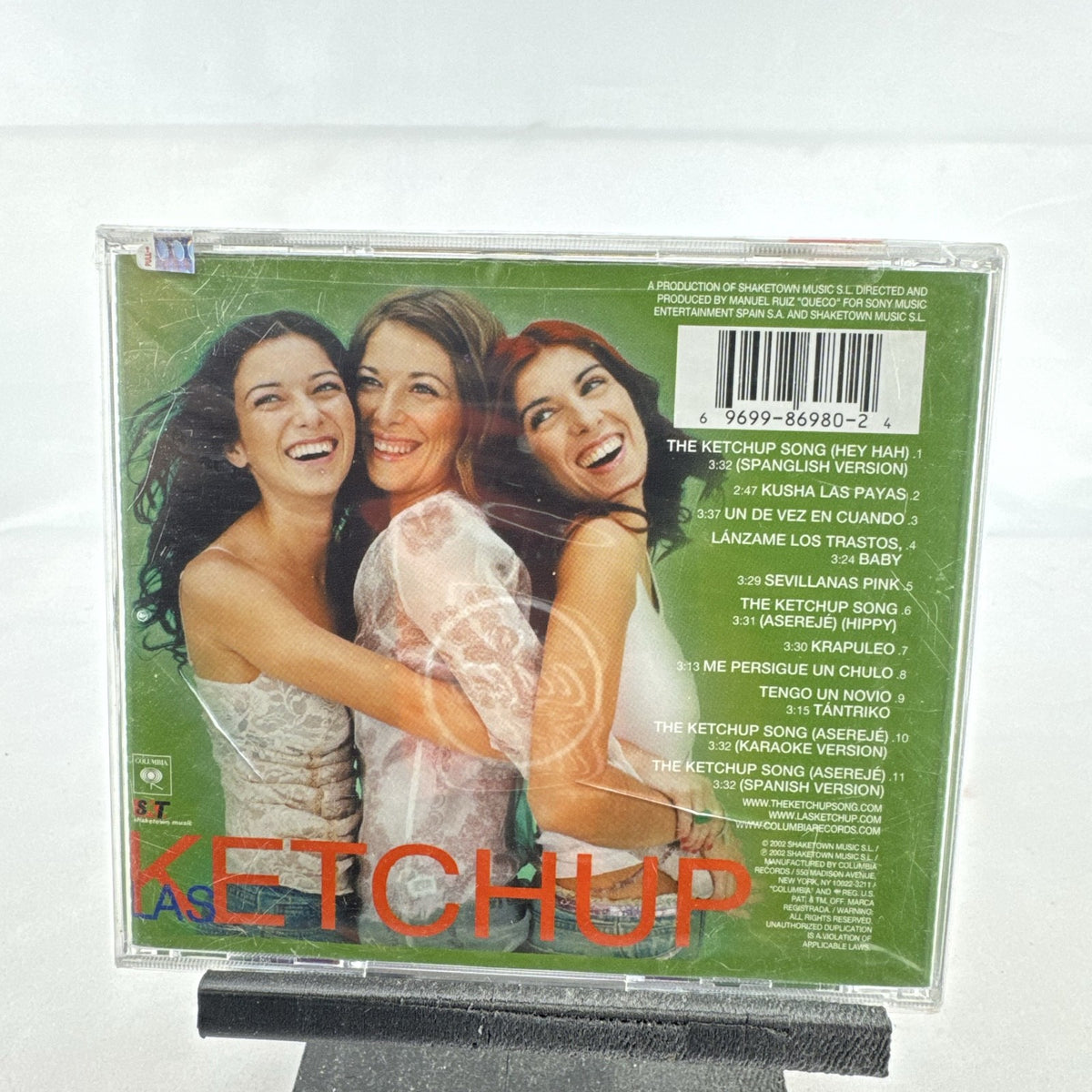 Front cover of Las Ketchup 2002 audio CD brand new and factory sealed with original hype sticker