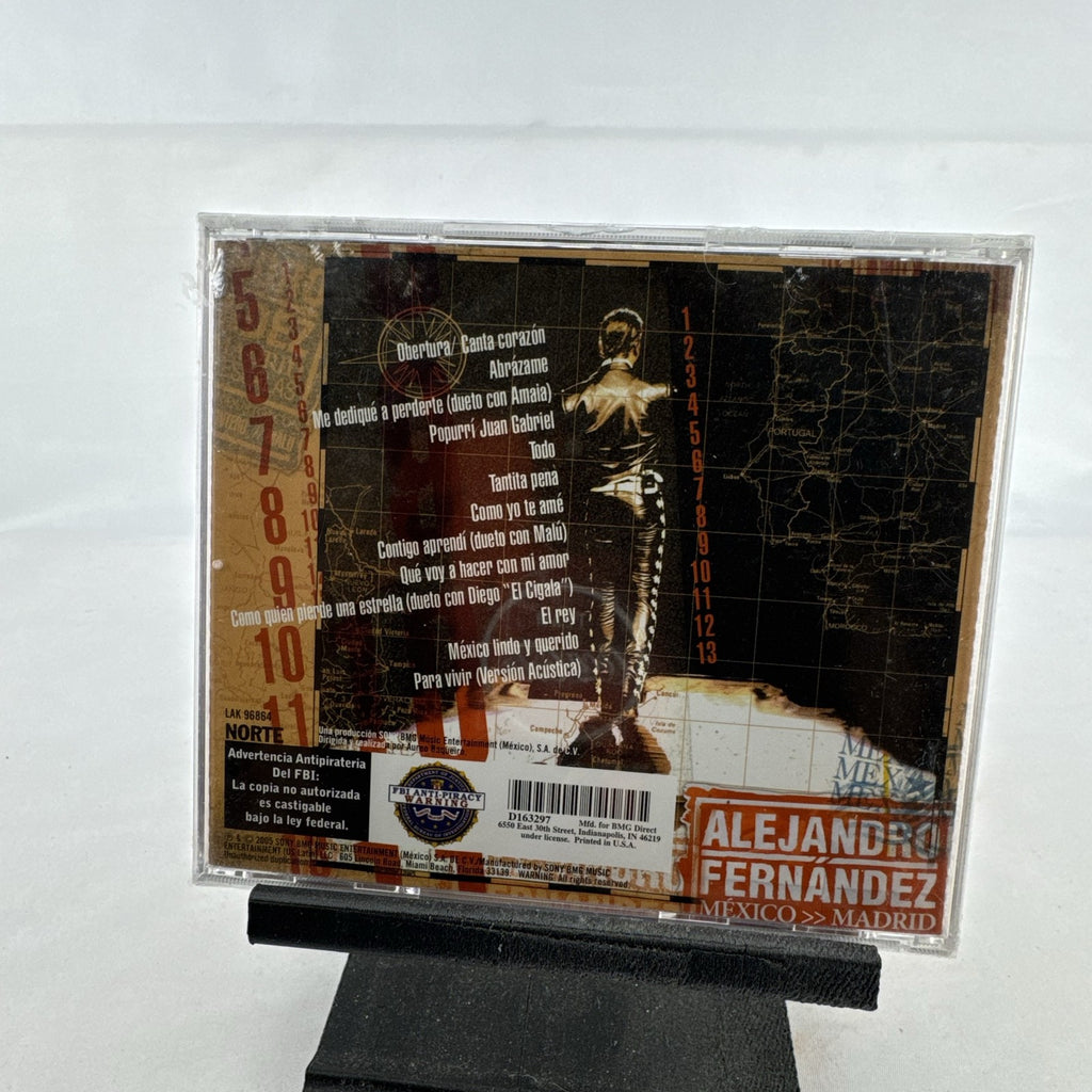 Brand new sealed Alejandro Fernández México - Madrid: En Directo Y Sin Escalas live album CD