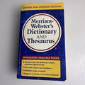 Merriam-Webster's Dictionary and Thesaurus 2014 revised edition paperback book front cover