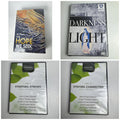 Four brand new, factory-sealed Christian Faith DVDs including Growing a Strong Marriage and From Darkness to Light.