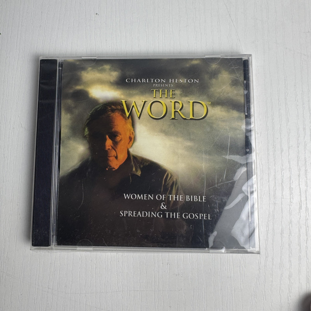 Set of 4 factory sealed Christian faith audio CDs including Charlton Heston narration and Ray Hyde gospel music.
