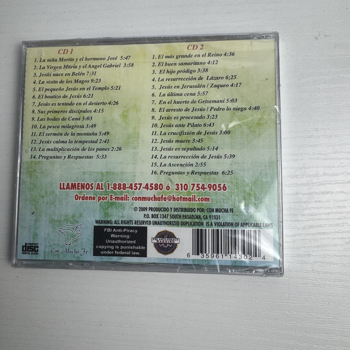 Set of 4 factory sealed Christian faith audio CDs including Charlton Heston narration and Ray Hyde gospel music.