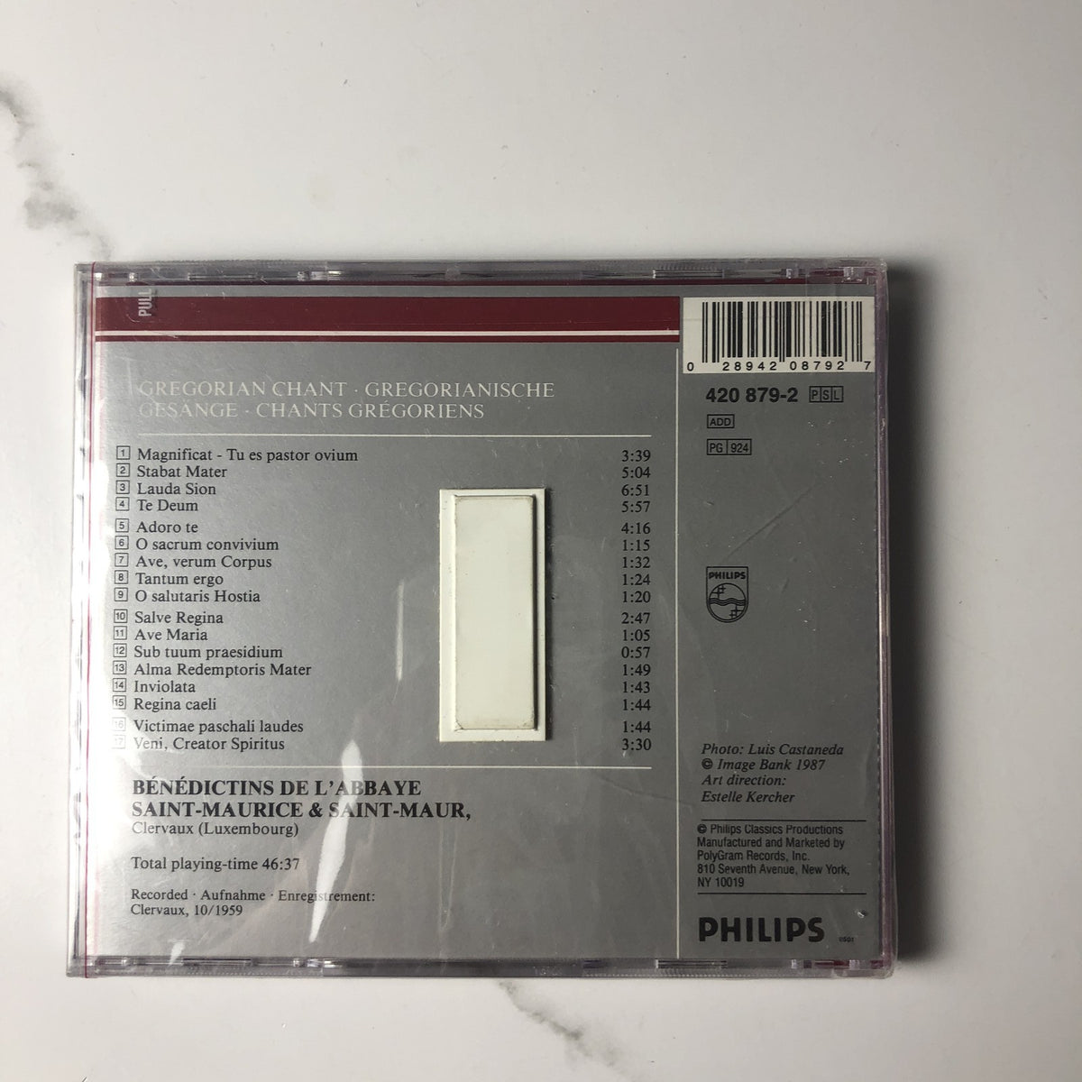 Set of 4 factory-sealed CDs including Salve Regina Gregorian Chant, Absolute Worship, and Little Genius children's songs.