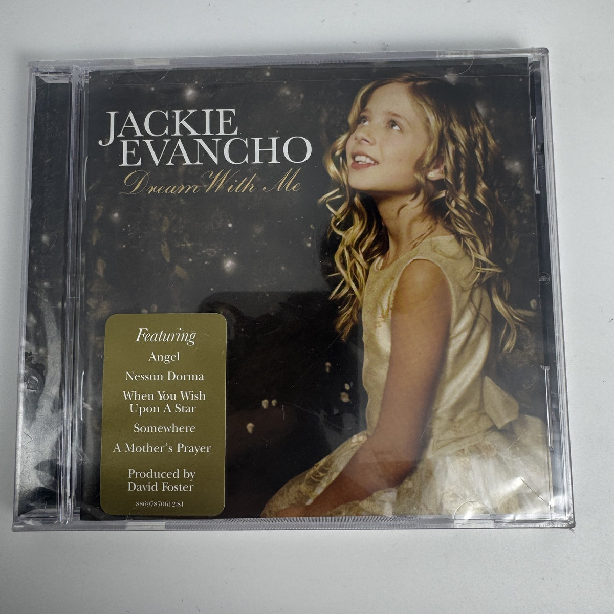 Set of four factory sealed CDs including Great By Choice audiobook, Jackie Evancho, and Itzhak Perlman albums.
