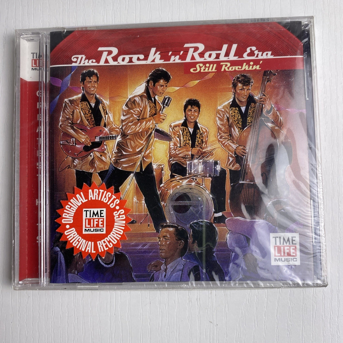 Factory-sealed 4-CD lot including Time Life Rock 'n' Roll Era compilations and a Beatles audio biography