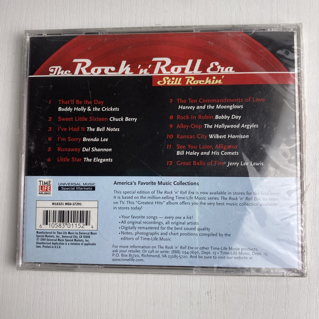Factory-sealed 4-CD lot including Time Life Rock 'n' Roll Era compilations and a Beatles audio biography