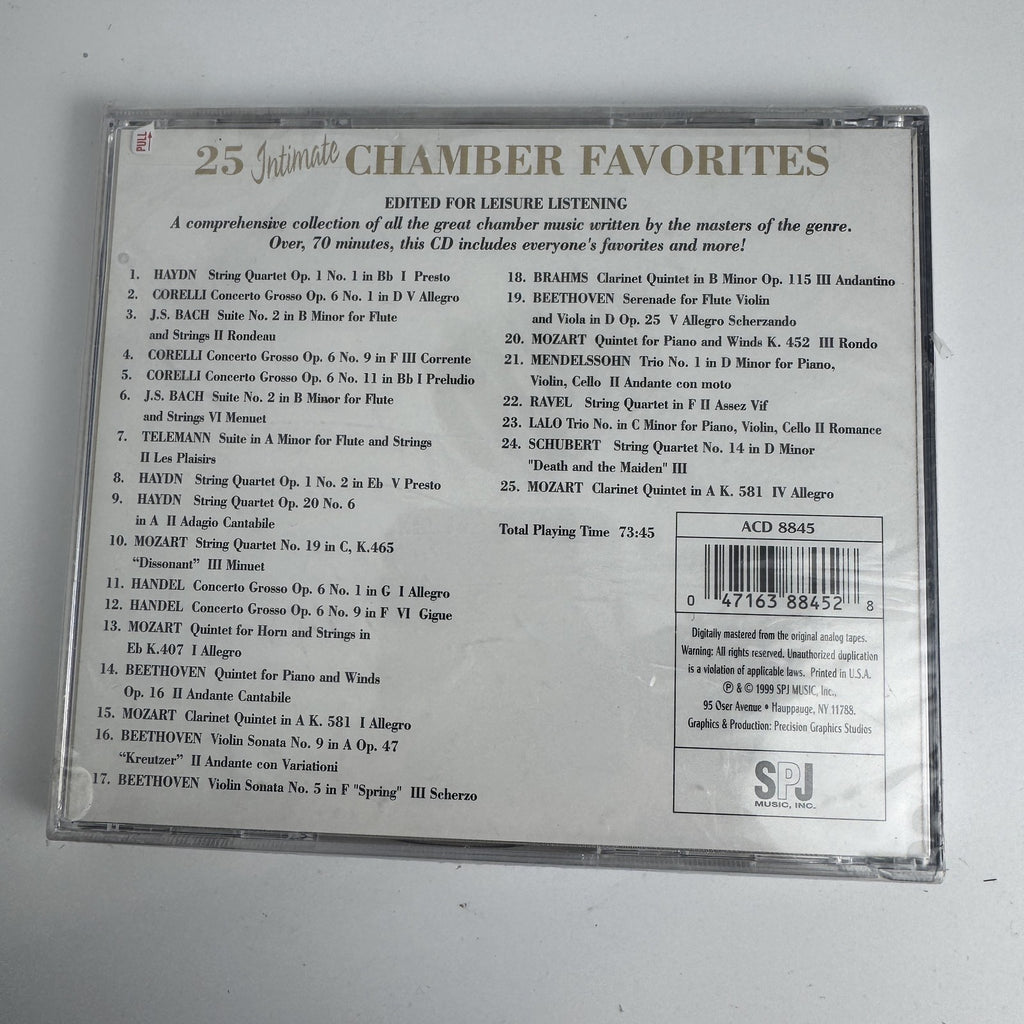 Set of four brand new factory sealed classical music CDs including works by Ravel, Mendelssohn, and Peninsula Symphony