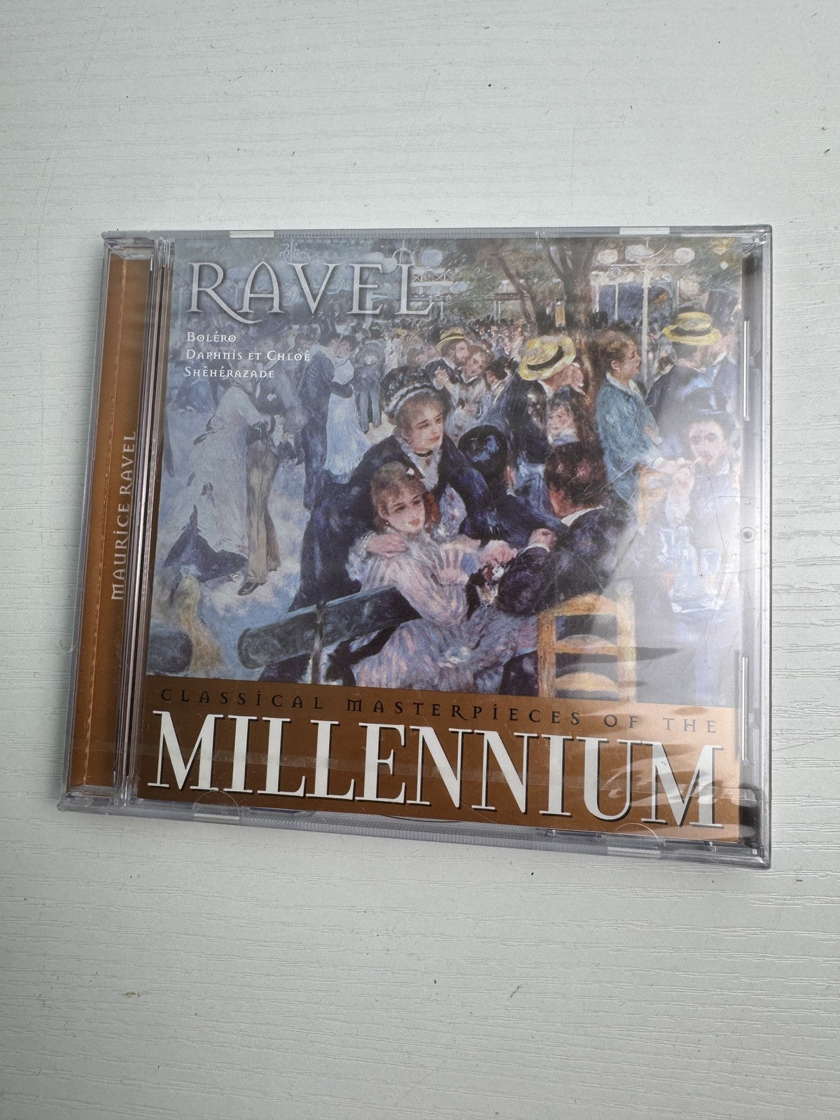 Set of four brand new factory sealed classical music CDs including works by Ravel, Mendelssohn, and Peninsula Symphony