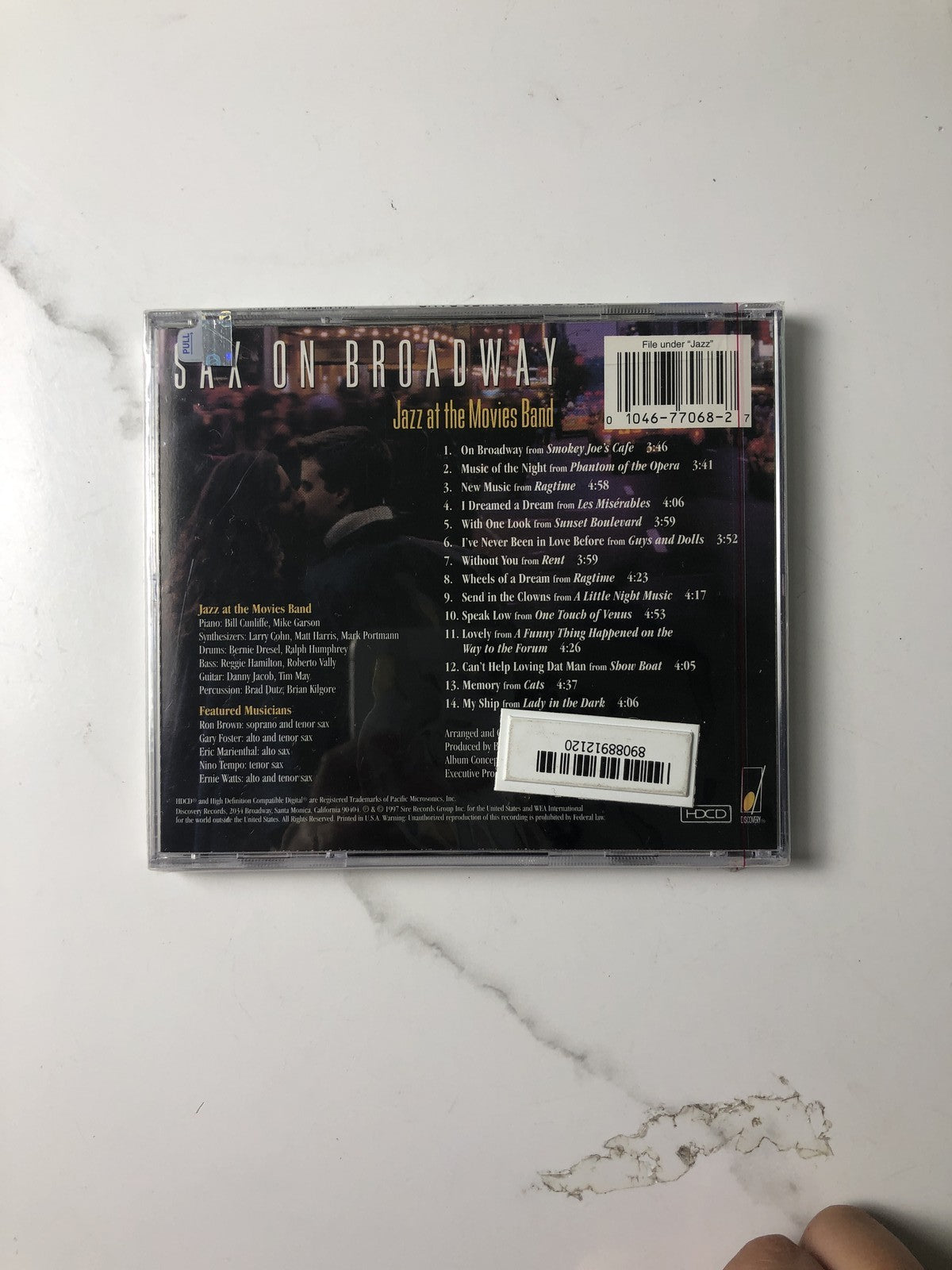 Lot of 4 brand new jazz music CDs including albums by Uri Caine, Tuck and Patti, Brother Yusef, and Jazz at the Movies Band.
