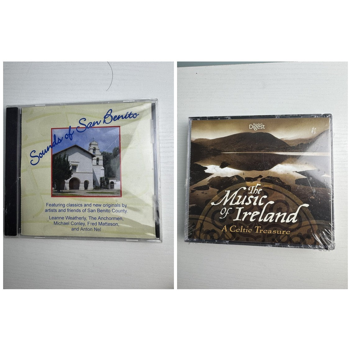 Reader's Digest The Music of Ireland and Sounds of San Benito 2-CD folk music album set brand new in factory sealed wrap.