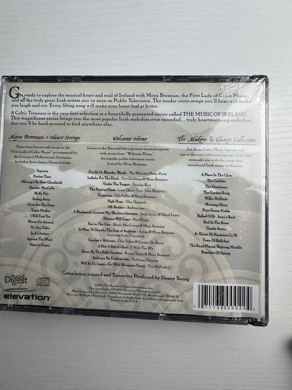 Reader's Digest The Music of Ireland and Sounds of San Benito 2-CD folk music album set brand new in factory sealed wrap.