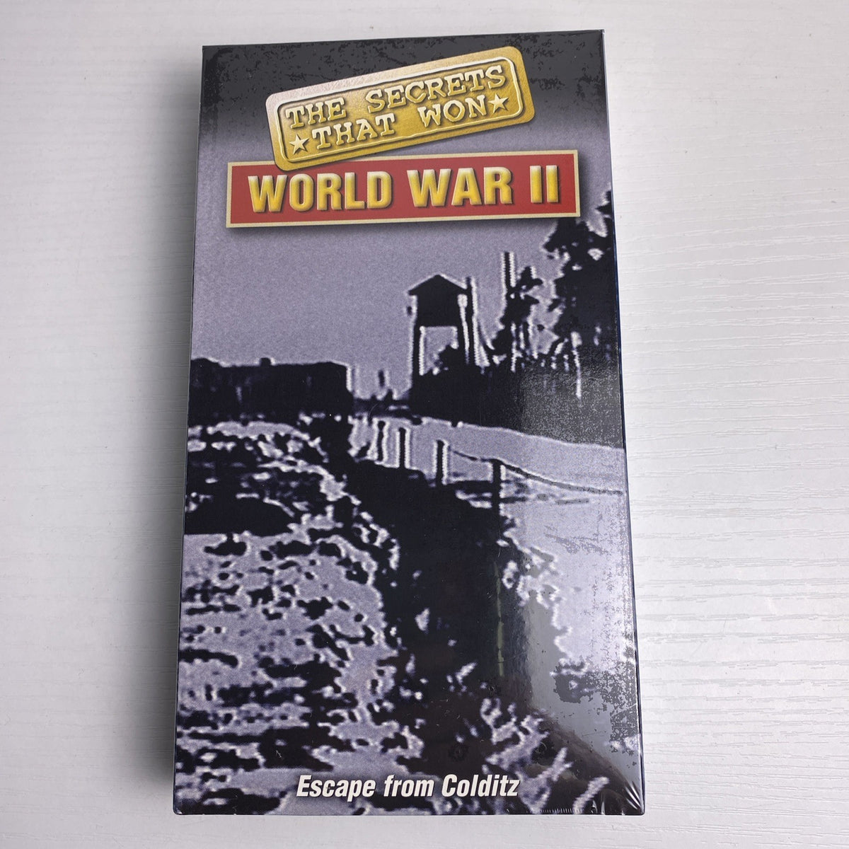 Set of four factory sealed WWII documentary VHS tapes including Victory At Sea Volumes 3 and 6