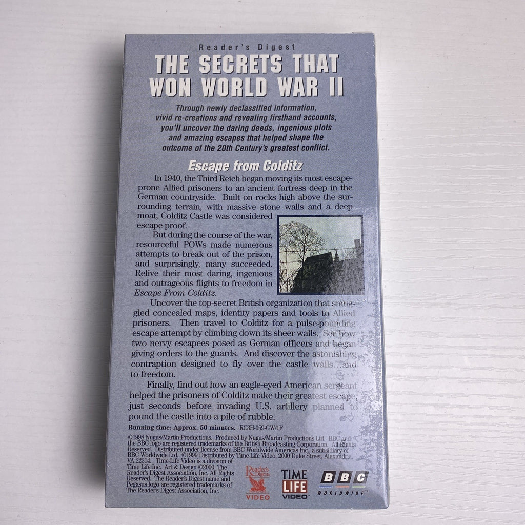 Set of four factory sealed WWII documentary VHS tapes including Victory At Sea Volumes 3 and 6