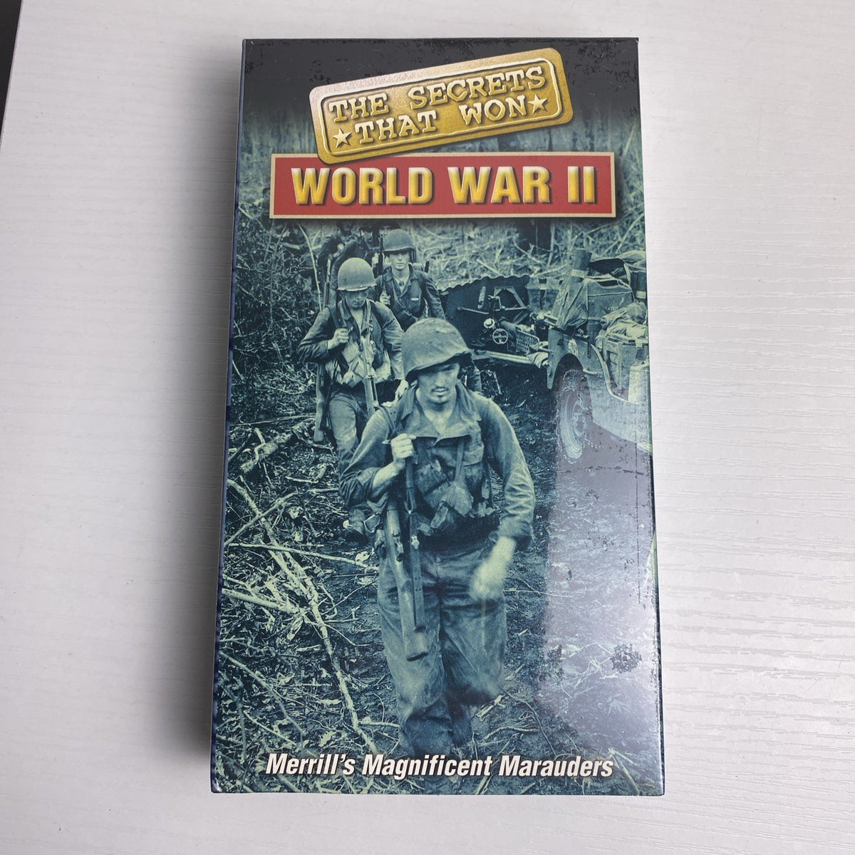 Lot of 4 factory sealed vintage documentary VHS tapes including WWII Secrets and Joseph Campbell Power of Myth