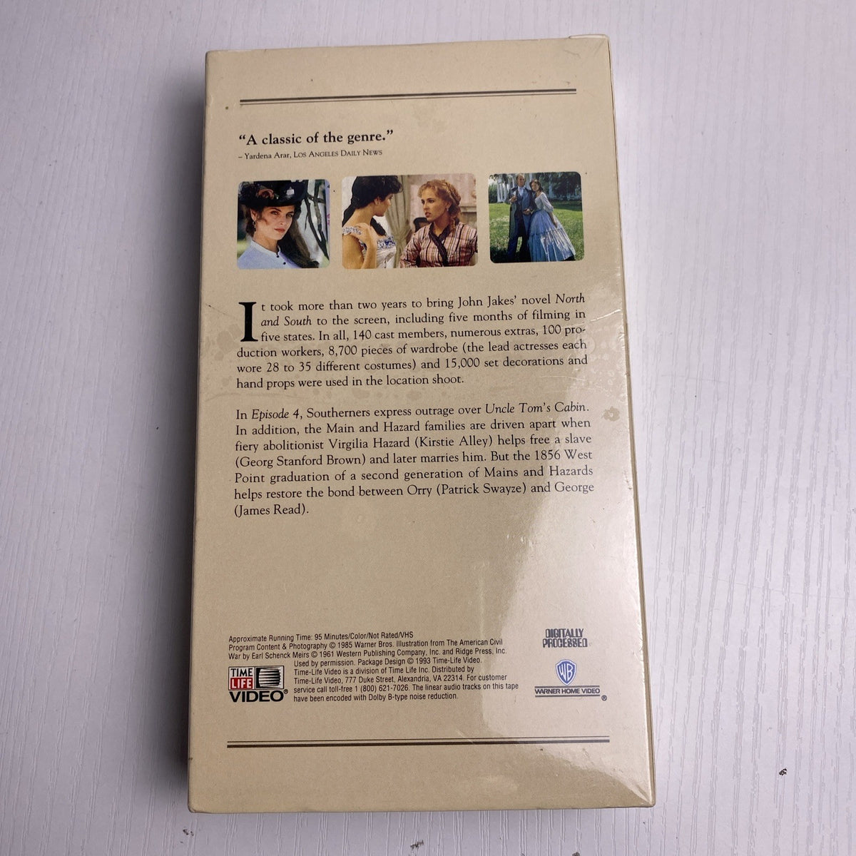 Set of 4 factory-sealed vintage VHS tapes featuring Joseph Campbell PBS series and North and South miniseries.