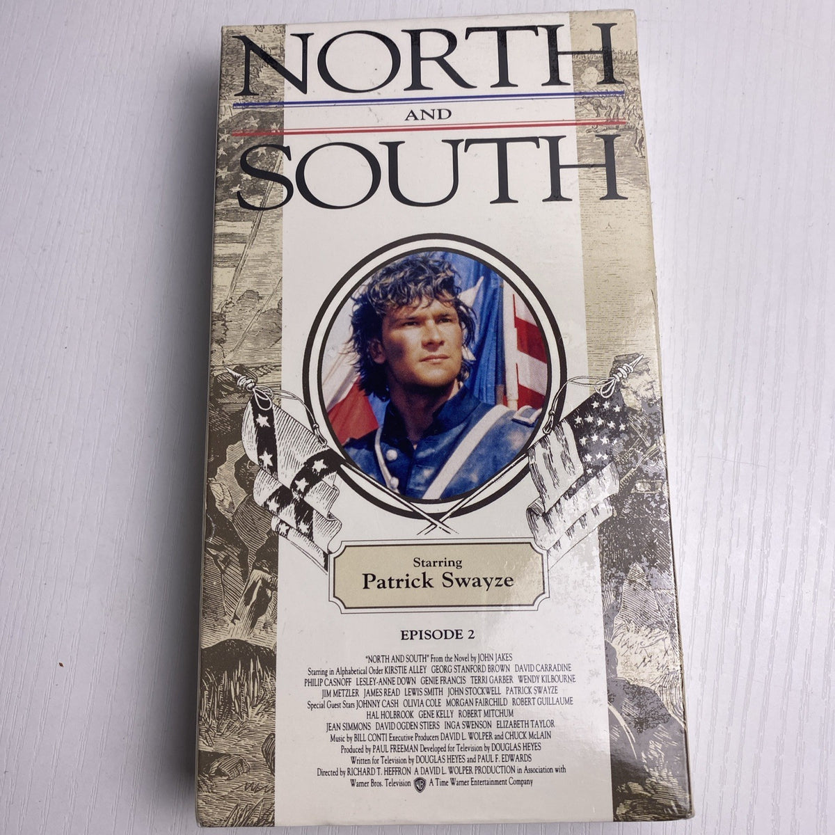 Set of 4 factory-sealed vintage VHS tapes featuring Joseph Campbell PBS series and North and South miniseries.