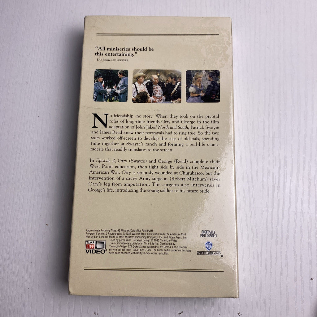 Set of 4 factory-sealed vintage VHS tapes featuring Joseph Campbell PBS series and North and South miniseries.