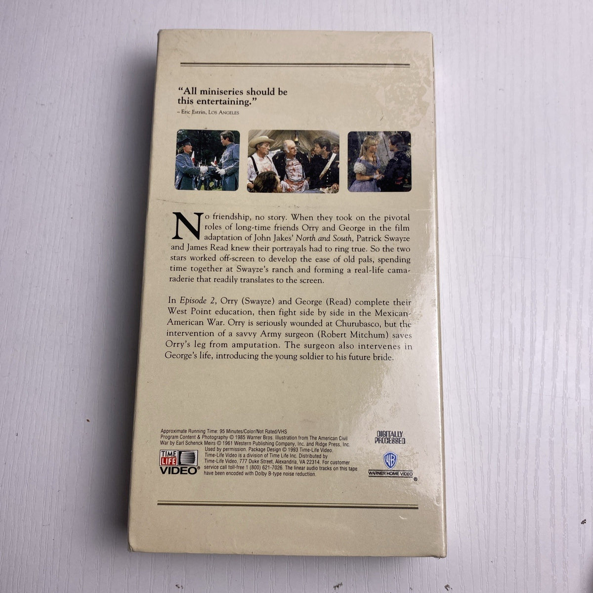 Set of 4 factory-sealed vintage VHS tapes featuring Joseph Campbell PBS series and North and South miniseries.