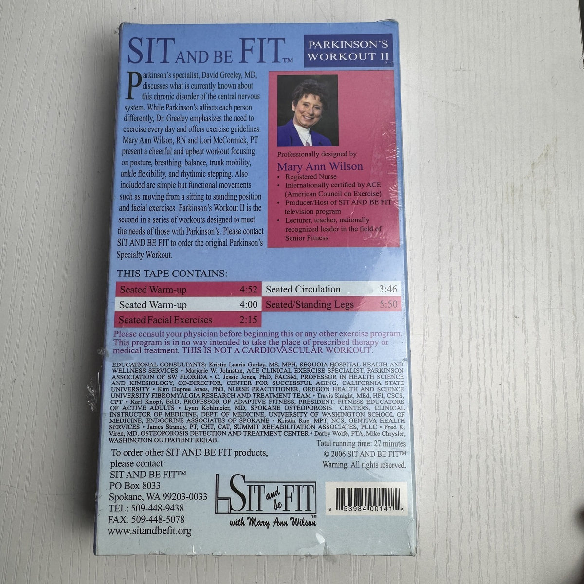 Set of four factory sealed retro VHS tapes featuring fitness workouts and the movie One Fine Day.