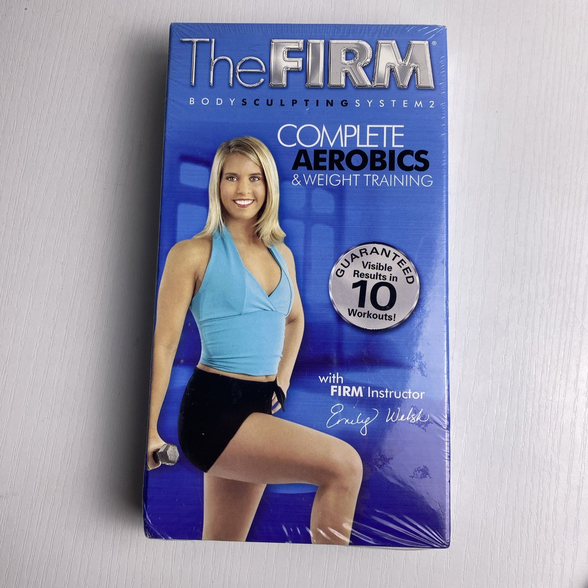 Set of 4 brand new factory sealed fitness workout VHS tapes including The Firm, Tony Little, Winsor Pilates, and Ab Ripper