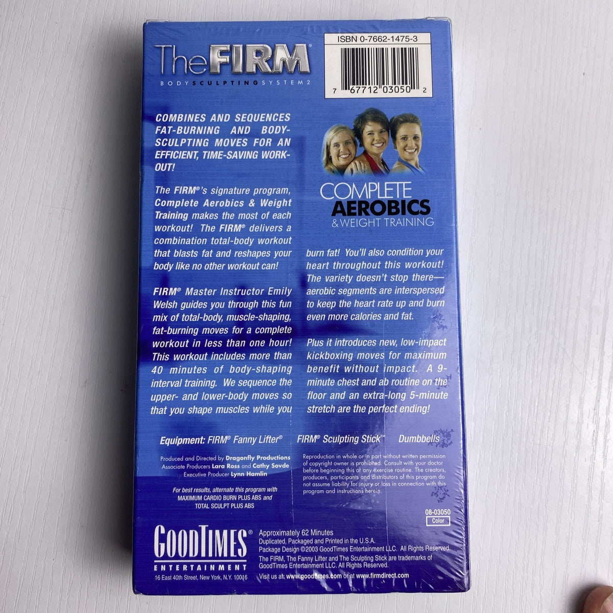 Set of 4 brand new factory sealed fitness workout VHS tapes including The Firm, Tony Little, Winsor Pilates, and Ab Ripper
