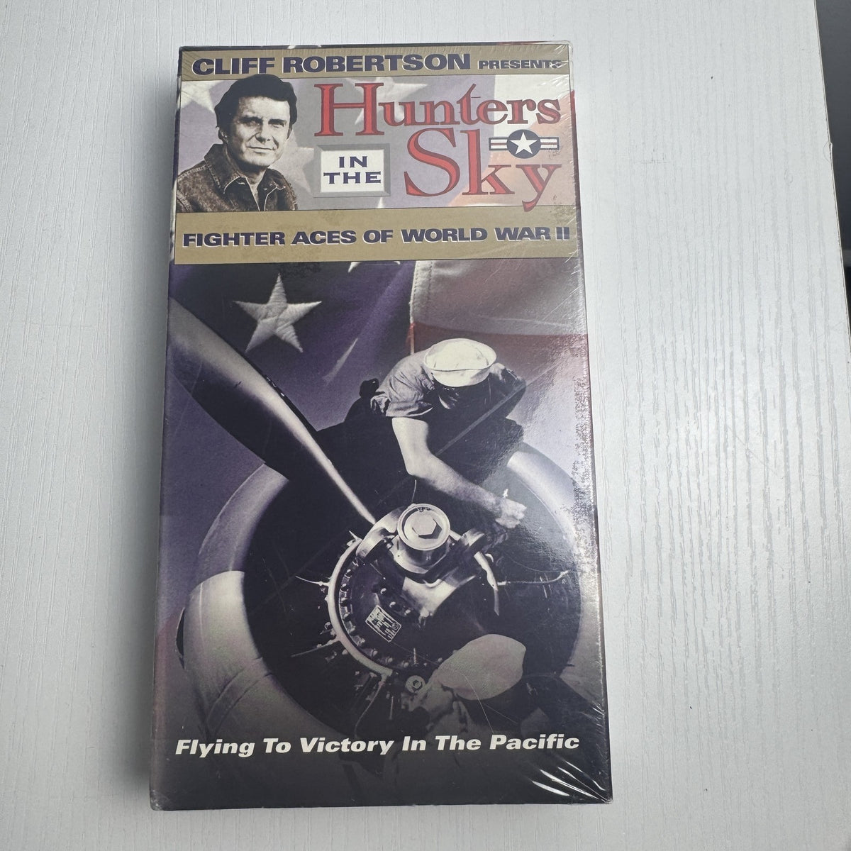 Lot of 4 brand new factory sealed documentary VHS tapes including Land of the Eagle and Hunters in the Sky