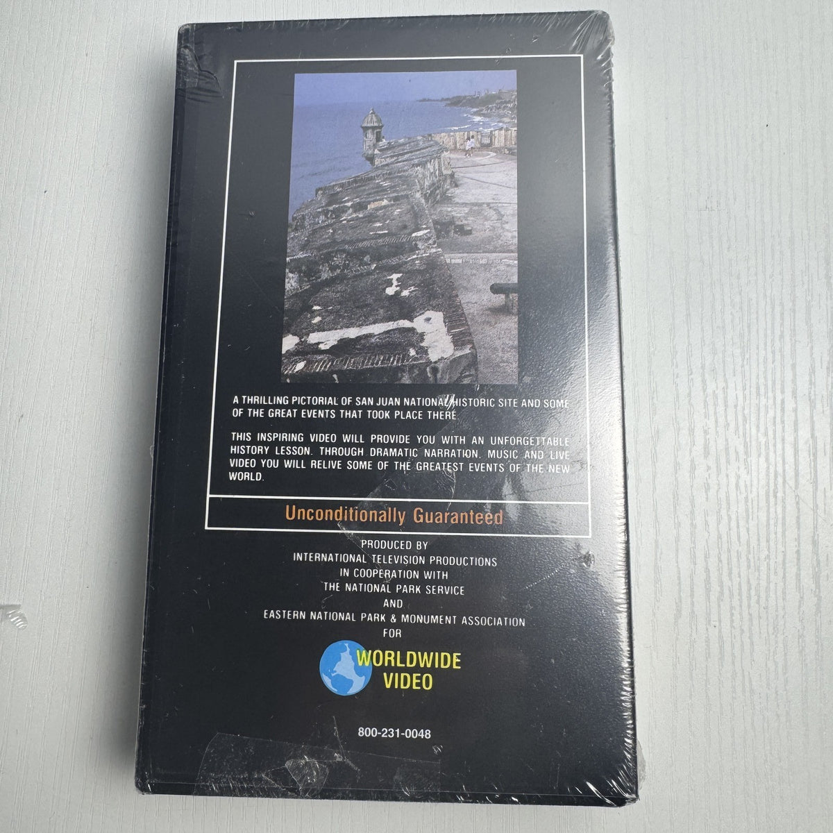 Factory sealed 4-piece travel and history documentary set featuring 3 VHS tapes and 1 DVD.