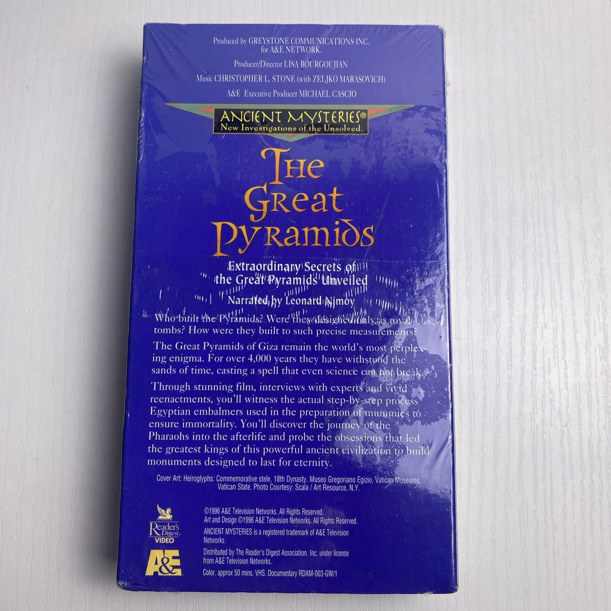 Factory sealed 4-piece travel and history documentary set featuring 3 VHS tapes and 1 DVD.