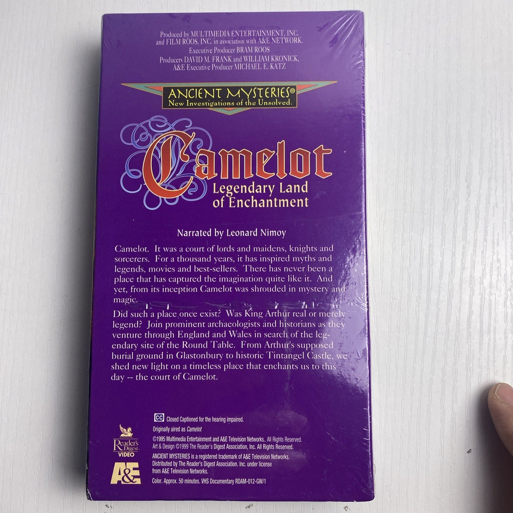 Lot of 4 brand new factory sealed vintage educational documentary VHS tapes including Camelot narrated by Leonard Nimoy