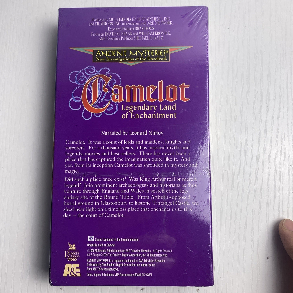 Lot of 4 brand new factory sealed vintage educational documentary VHS tapes including Camelot narrated by Leonard Nimoy