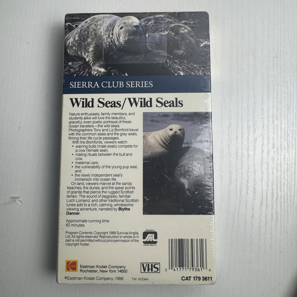 Factory sealed lot of 4 vintage VHS tapes including Sierra Club nature documentary and classic Spanish language movies.