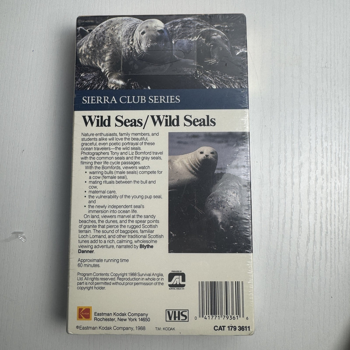 Factory sealed lot of 4 vintage VHS tapes including Sierra Club nature documentary and classic Spanish language movies.