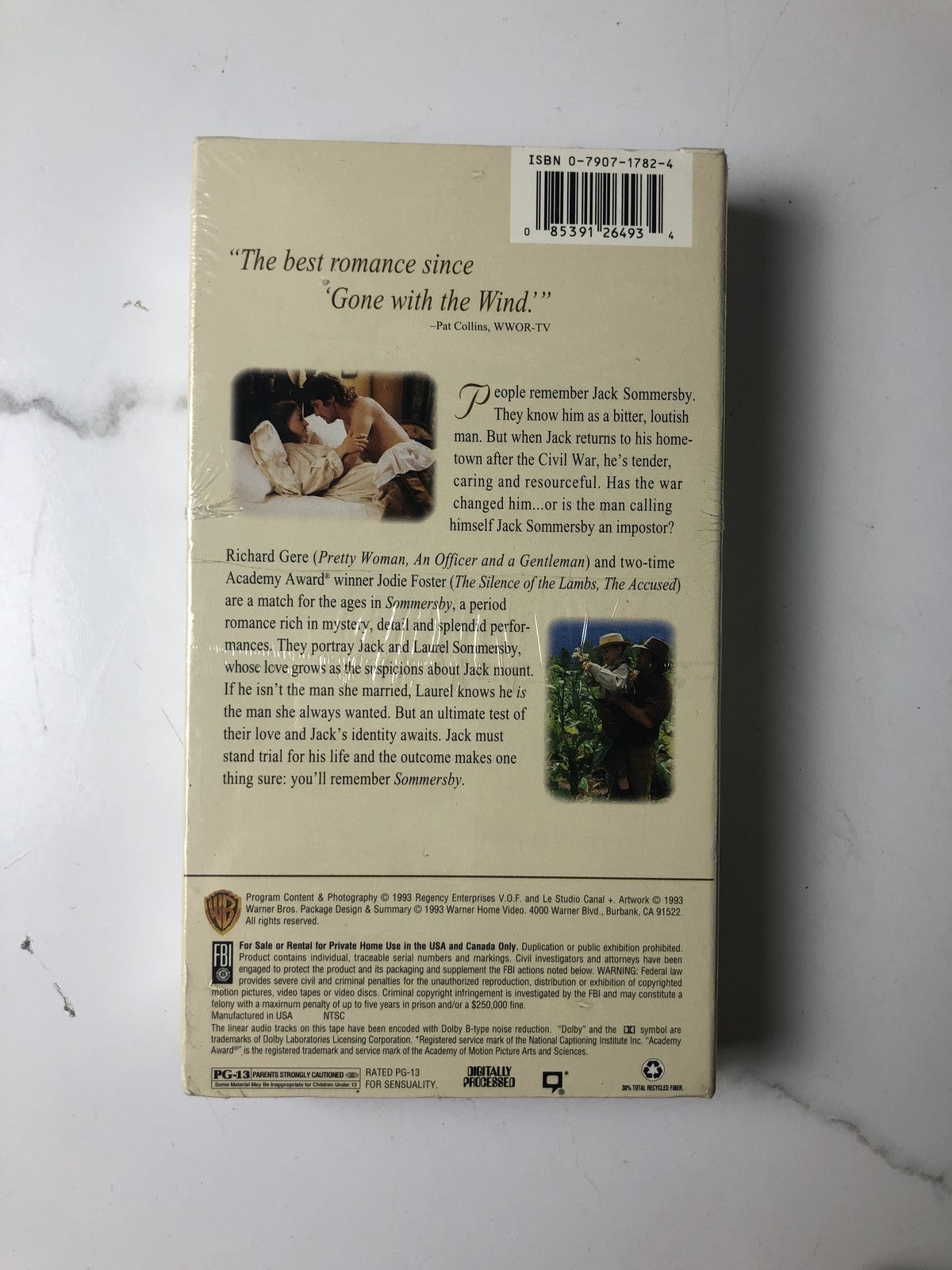 Bundle of 4 factory sealed brand new VHS movie tapes including Philadelphia and The Full Monty