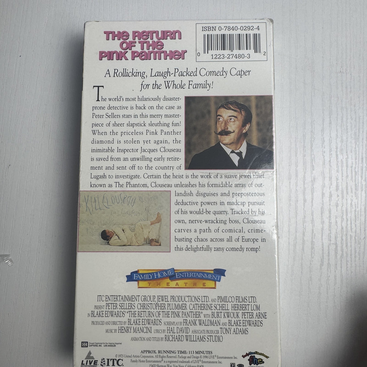 Factory-sealed 4-pack media lot featuring three VHS movies and one audio CD in brand-new condition.