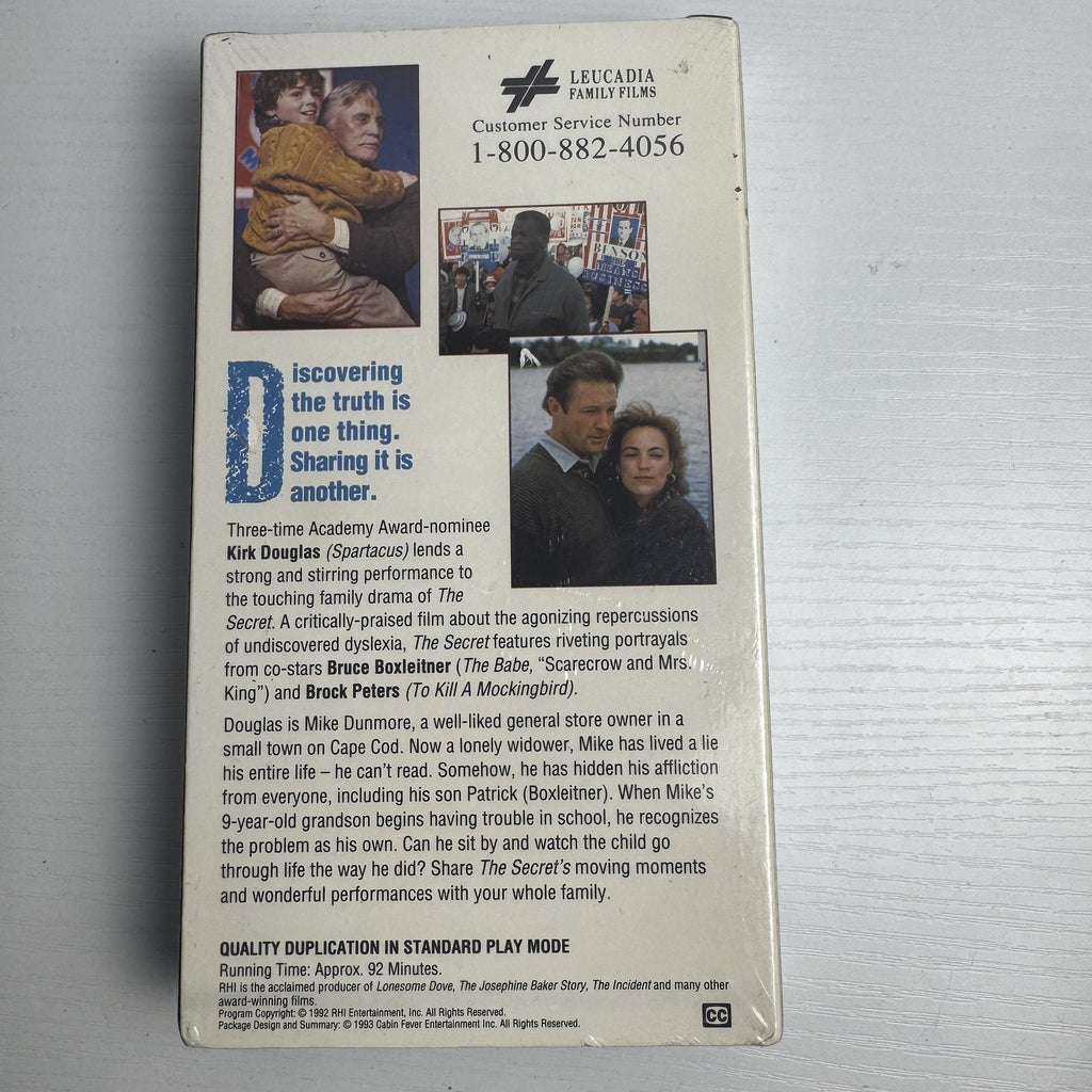 Factory-sealed 4-pack media lot featuring three VHS movies and one audio CD in brand-new condition.