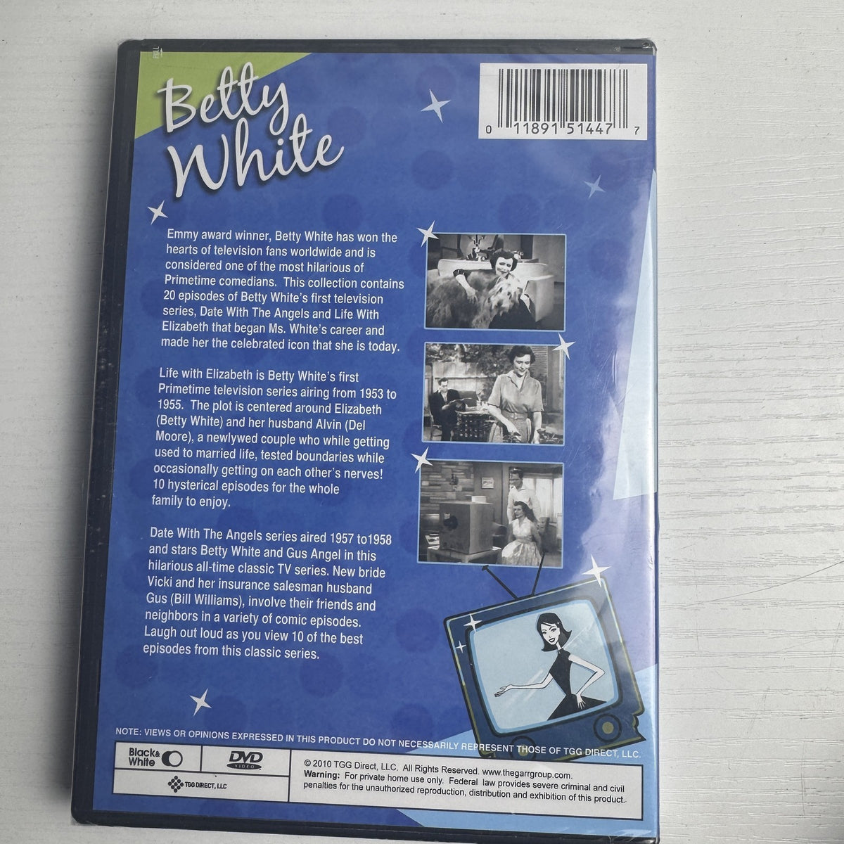 Brand new factory-sealed 4-DVD set featuring Dr. Steven Gundry's Longevity Paradox and Betty White TV Classics.