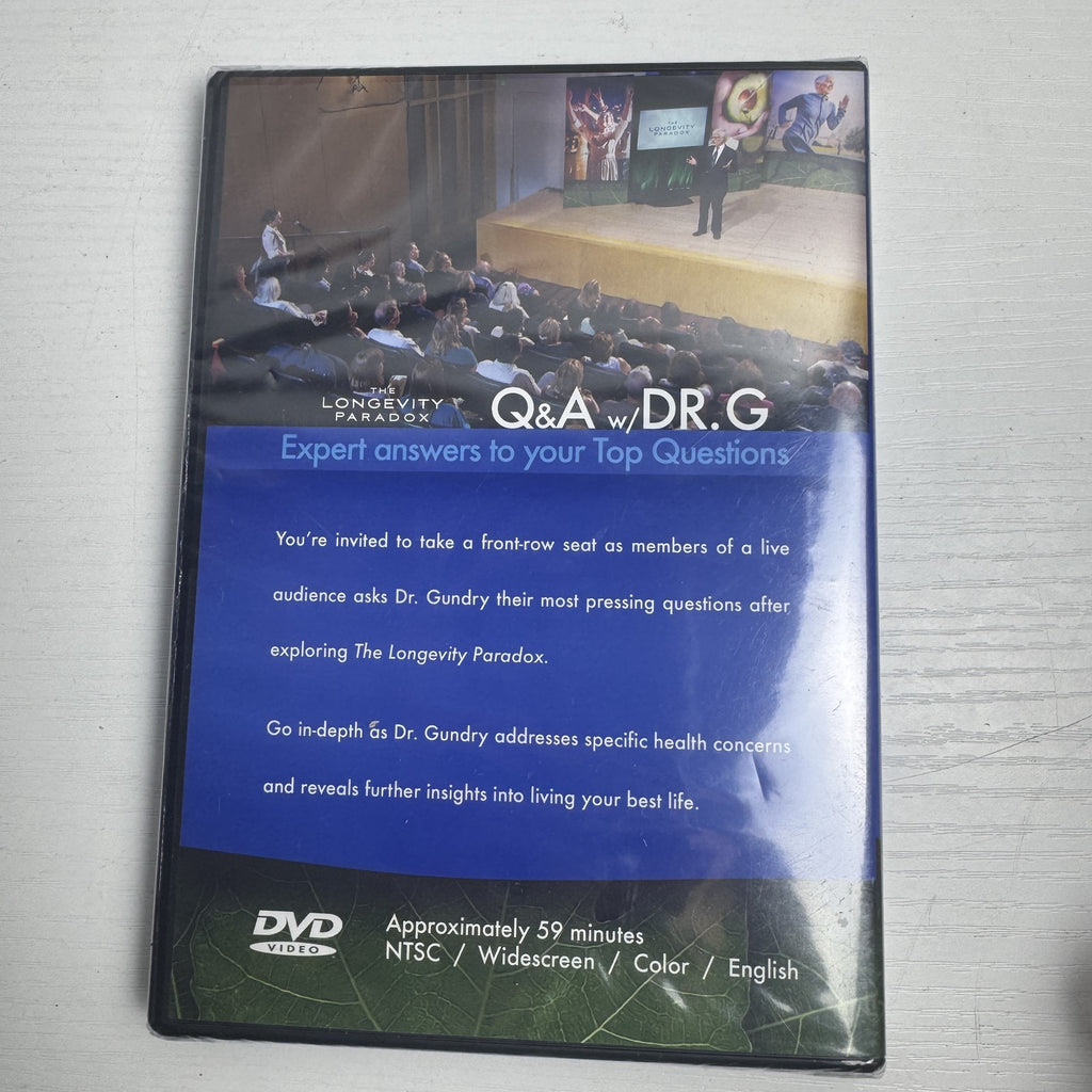 Brand new factory-sealed 4-DVD set featuring Dr. Steven Gundry's Longevity Paradox and Betty White TV Classics.
