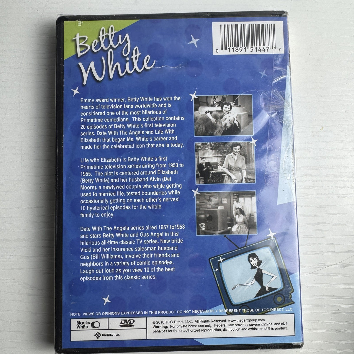 Brand new factory-sealed 4-DVD set featuring Dr. Steven Gundry's Longevity Paradox and Betty White TV Classics.