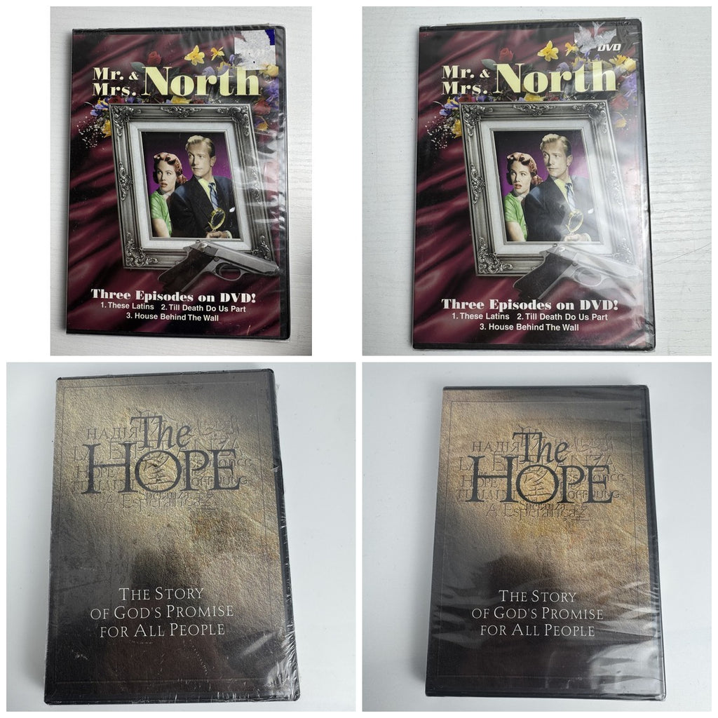 Factory sealed 2-DVD set featuring Mr. & Mrs. North classic TV series and The HOPE biblical drama.