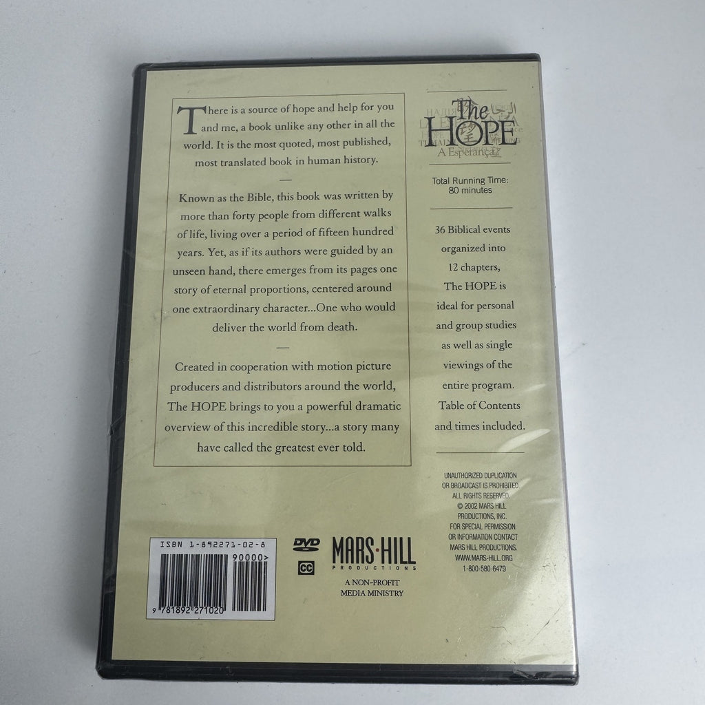 Factory sealed 2-DVD set featuring Mr. & Mrs. North classic TV series and The HOPE biblical drama.