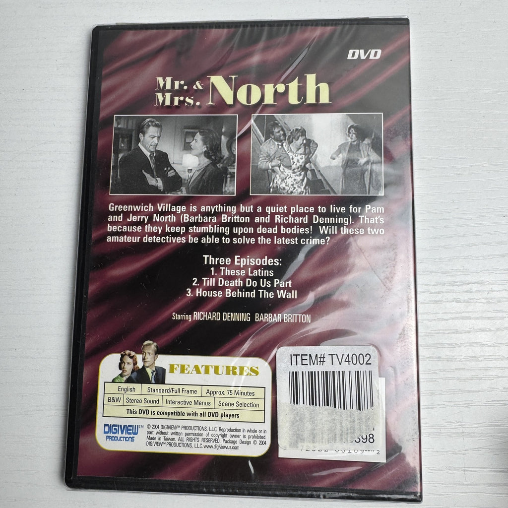Factory sealed 2-DVD set featuring Mr. & Mrs. North classic TV series and The HOPE biblical drama.
