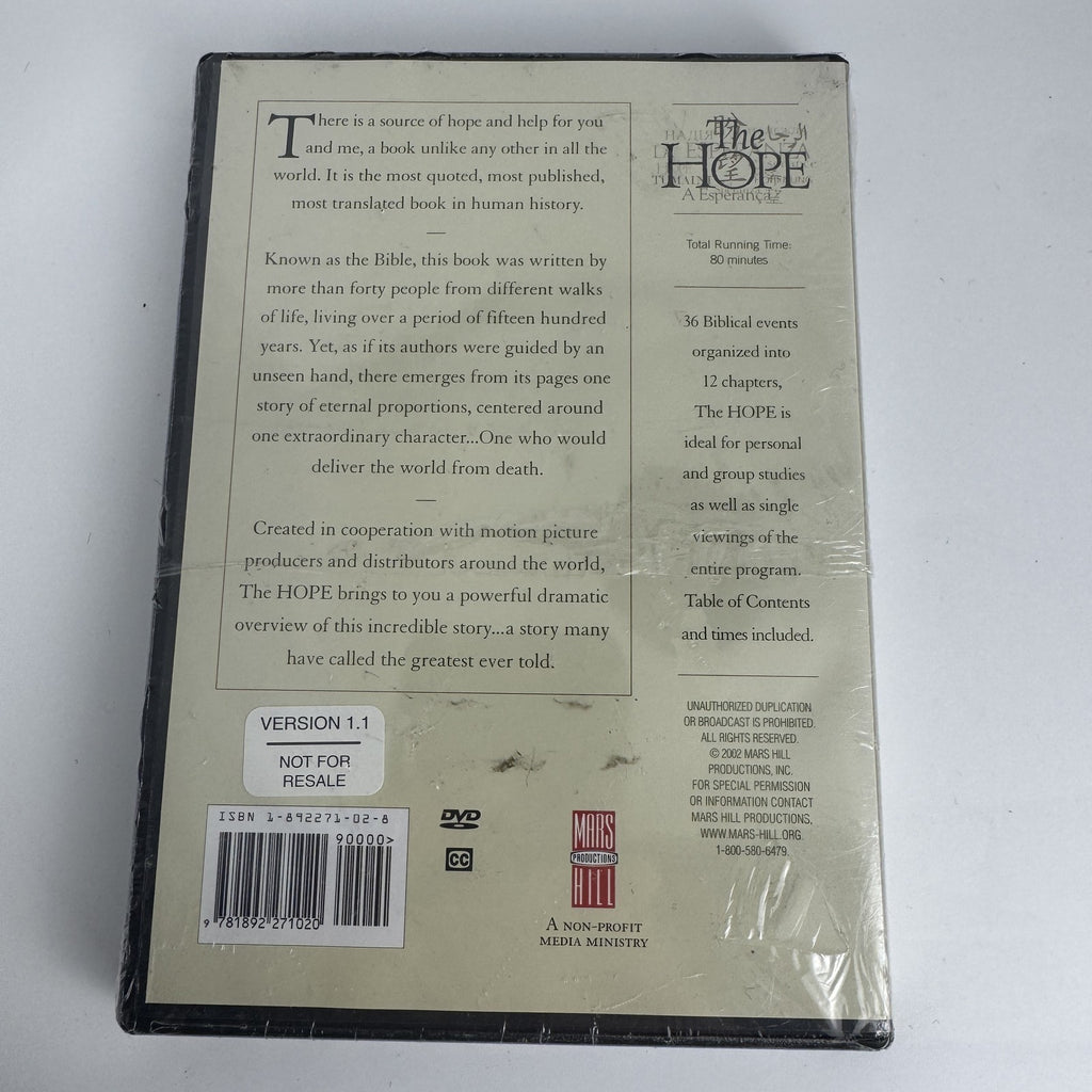 Factory sealed 2-DVD set featuring Mr. & Mrs. North classic TV series and The HOPE biblical drama.